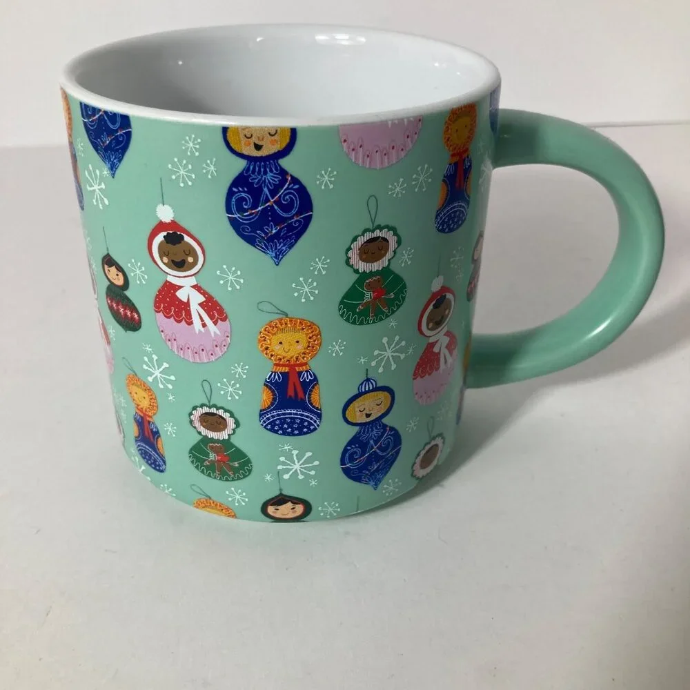 Target 2023 Wondershop Coffee Mug Childrens Matroshka Ornaments Stoneware 4